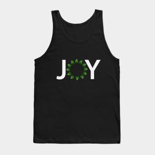 Joy having fun artistic typography design Tank Top